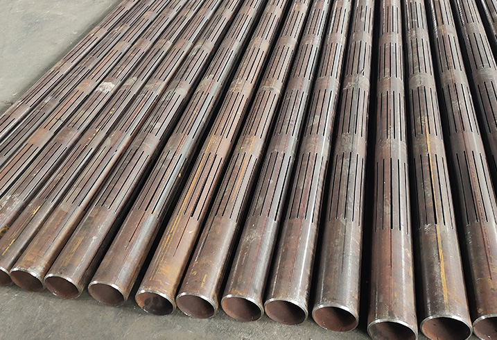 Carbon steel perforated slotted water well screen pipe