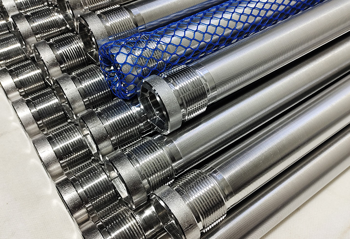 High precision wedge wire filter tubes with mini slot sizes 0.025mm for liquid filtration