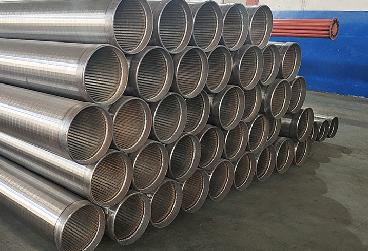 carbon steel strainer for water well drilling with wedge wire screen pipe